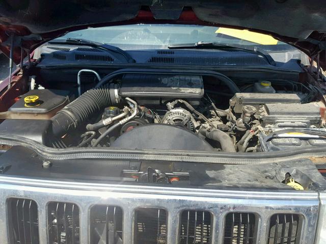 1J8HG48K17C501752 - 2007 JEEP COMMANDER RED photo 7