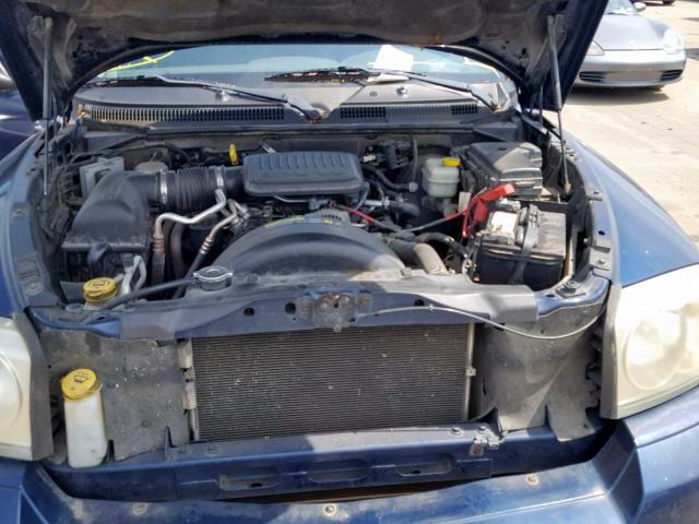 1D7HE48K46S694244 - 2006 DODGE DAKOTA QUA BLUE photo 7