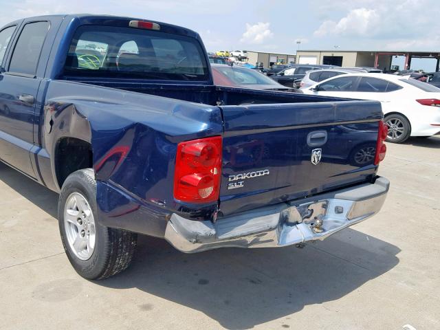 1D7HE48K46S694244 - 2006 DODGE DAKOTA QUA BLUE photo 9