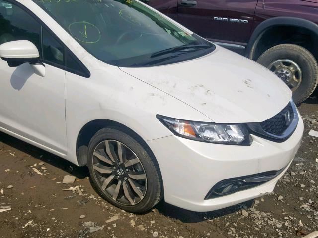 19XFB2F95EE233229 - 2014 HONDA CIVIC EXL WHITE photo 9