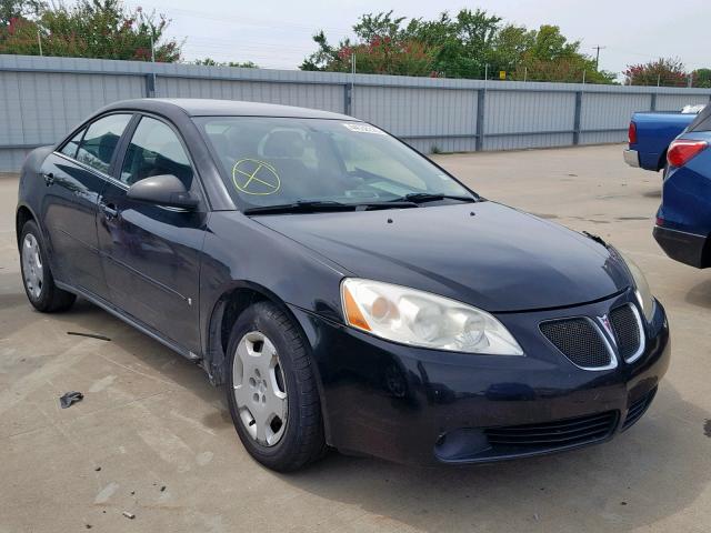 1G2ZF55B464182045 - 2006 PONTIAC G6 SE BLACK photo 1