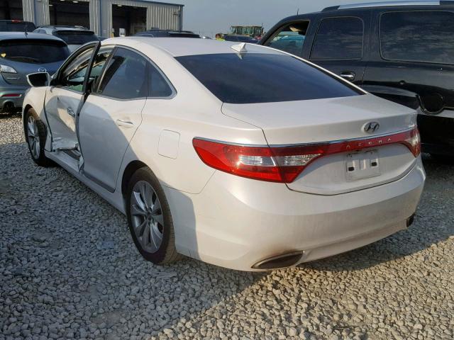 KMHFG4JG4DA324847 - 2013 HYUNDAI AZERA WHITE photo 3