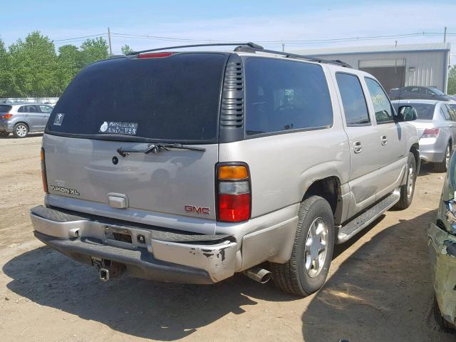 1GKFK66U65J124071 - 2005 GMC YUKON XL D TAN photo 4