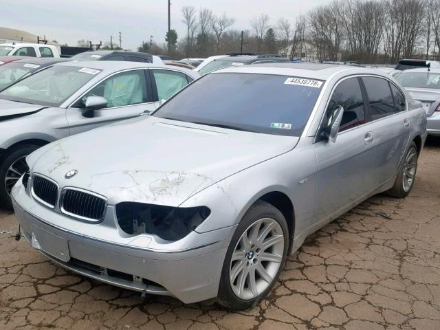 WBAGN63462DR02985 - 2002 BMW 745 LI SILVER photo 2