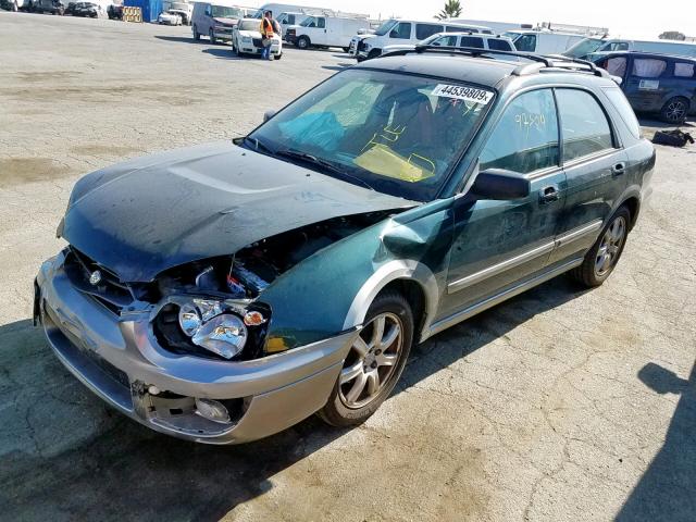 JF1GG68565H814844 - 2005 SUBARU IMPREZA OU GREEN photo 2