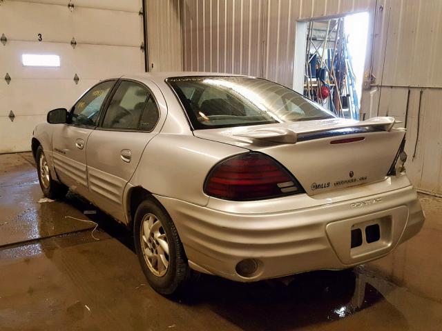 1G2NF52E01C177730 - 2001 PONTIAC GRAND AM S SILVER photo 3