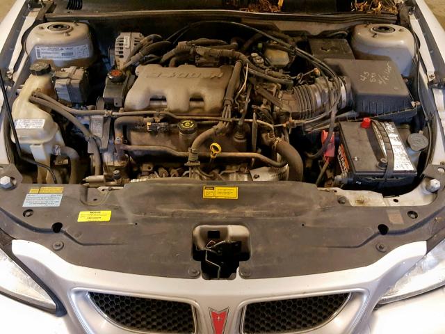 1G2NF52E01C177730 - 2001 PONTIAC GRAND AM S SILVER photo 7