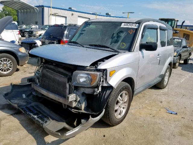 5J6YH28708L009682 - 2008 HONDA ELEMENT EX SILVER photo 2