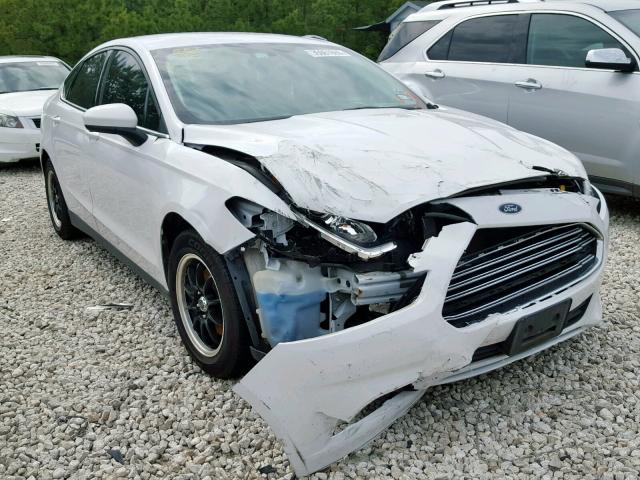 3FA6P0G76ER328934 - 2014 FORD FUSION S WHITE photo 1