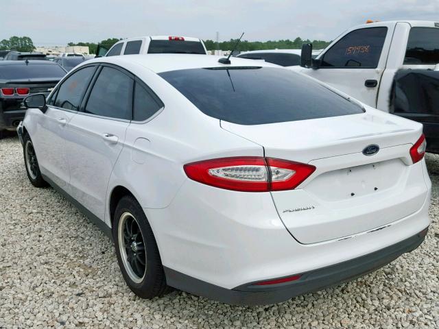 3FA6P0G76ER328934 - 2014 FORD FUSION S WHITE photo 3