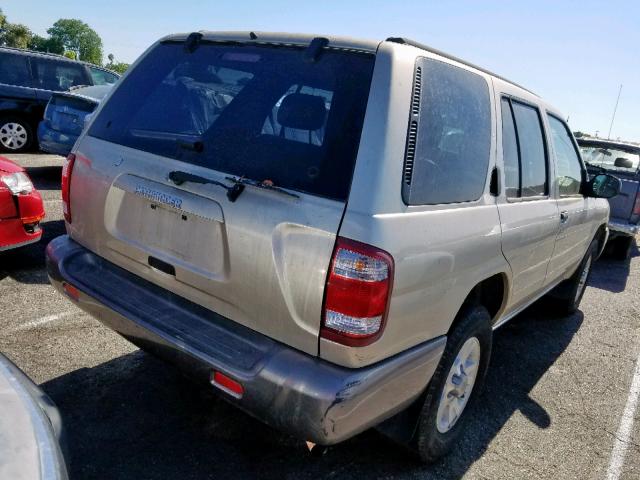 JN8AR07Y6XW366952 - 1999 NISSAN PATHFINDER TAN photo 4