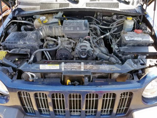 1J4GL48K82W152654 - 2002 JEEP LIBERTY SP BLUE photo 7