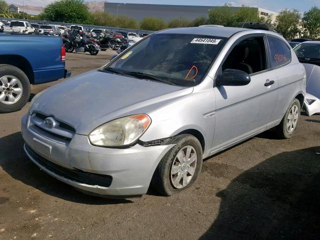 KMHCM36C37U039037 - 2007 HYUNDAI ACCENT GS SILVER photo 2