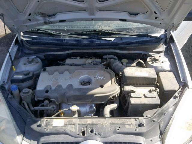 KMHCM36C37U039037 - 2007 HYUNDAI ACCENT GS SILVER photo 7