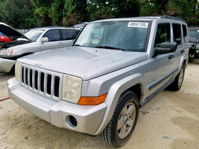 1J8HH48K46C162254 - 2006 JEEP COMMANDER SILVER photo 2