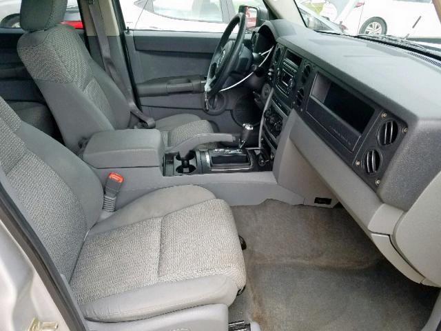 1J8HH48K46C162254 - 2006 JEEP COMMANDER SILVER photo 5