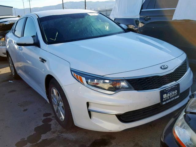 5XXGT4L38GG019178 - 2016 KIA OPTIMA LX WHITE photo 1