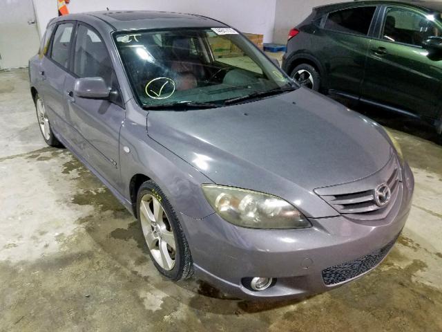 JM1BK343941185531 - 2004 MAZDA 3 HATCHBAC GRAY photo 1