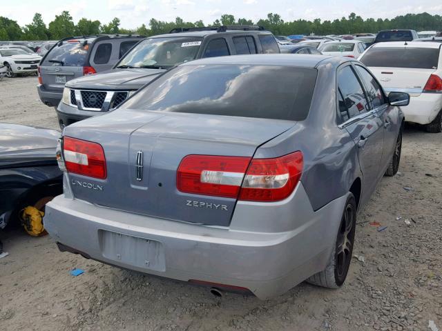 3LNHM26126R658264 - 2006 LINCOLN ZEPHYR GRAY photo 4