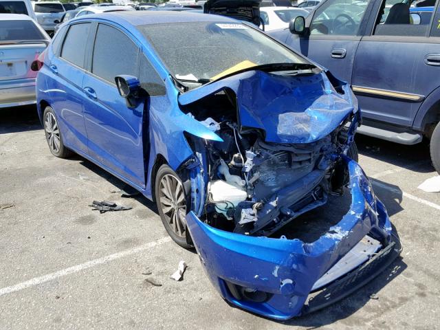 3HGGK5H87FM756688 - 2015 HONDA FIT EX BLUE photo 1