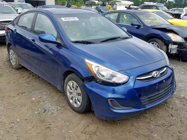 KMHCT4AE2GU964121 - 2016 HYUNDAI ACCENT SE BLUE photo 1