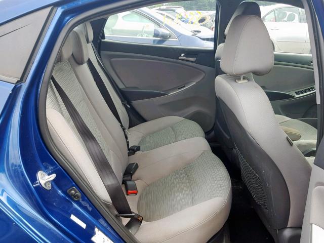 KMHCT4AE2GU964121 - 2016 HYUNDAI ACCENT SE BLUE photo 6