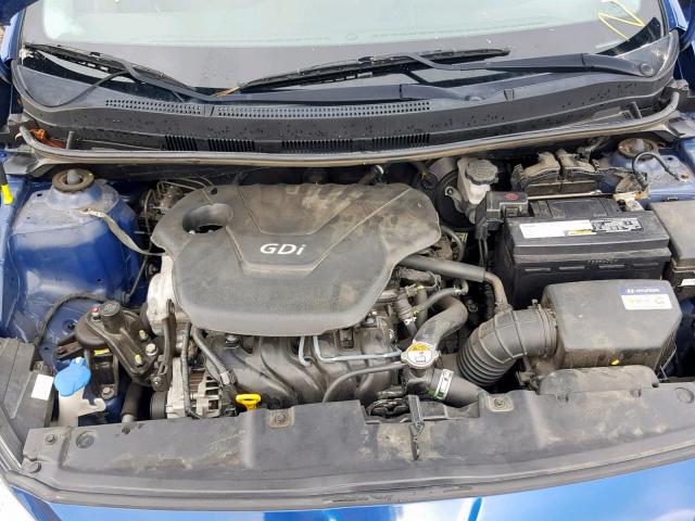 KMHCT4AE2GU964121 - 2016 HYUNDAI ACCENT SE BLUE photo 7