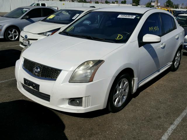 3N1AB6AP7AL707830 - 2010 NISSAN SENTRA 2.0 WHITE photo 2