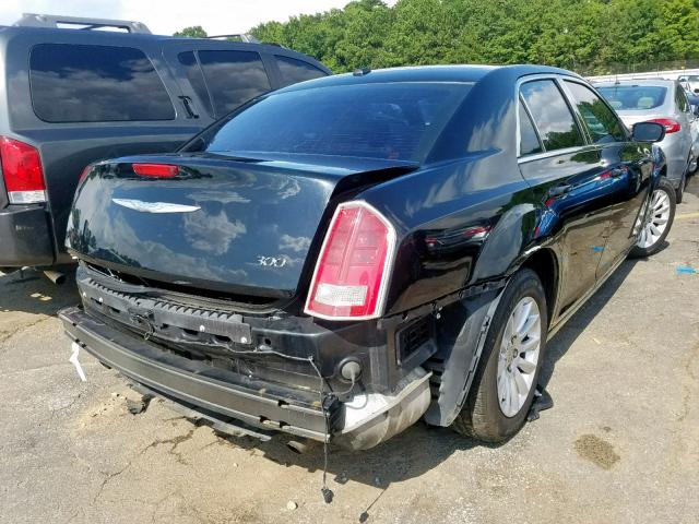 2C3CCAAGXCH273084 - 2012 CHRYSLER 300 BLACK photo 4