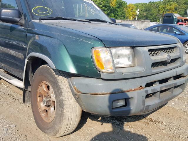 5N1ED28Y51C533201 - 2001 NISSAN XTERRA XE GREEN photo 9