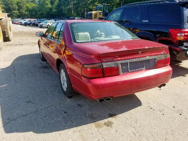 1G6KS54Y83U140605 - 2003 CADILLAC SEVILLE SL MAROON photo 3