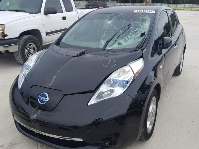 JN1AZ0CPXCT026016 - 2012 NISSAN LEAF SV BLACK photo 2