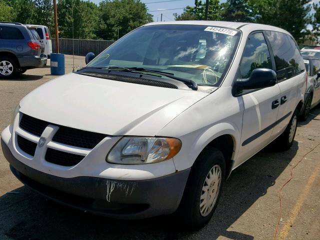 1D4GP25B53B132246 - 2003 DODGE CARAVAN SE WHITE photo 2