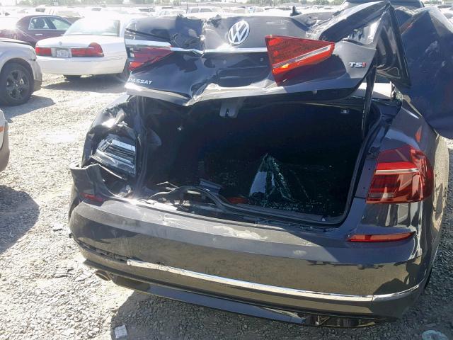 1VWDT7A32HC033955 - 2017 VOLKSWAGEN PASSAT R-L GRAY photo 9