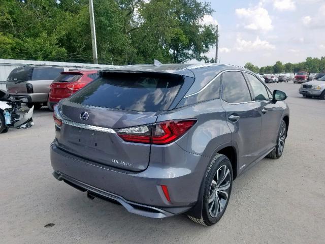 2T2BGMCA7JC026906 - 2018 LEXUS RX 450H GRAY photo 4