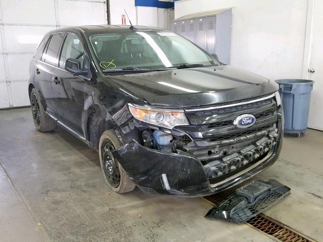 2FMDK4JCXDBC02937 - 2013 FORD EDGE SEL BLACK photo 1