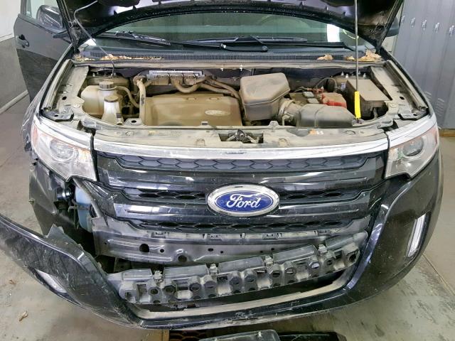 2FMDK4JCXDBC02937 - 2013 FORD EDGE SEL BLACK photo 7