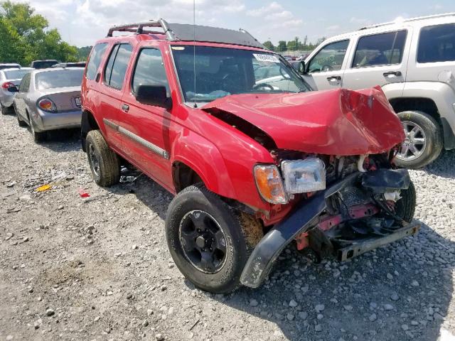 5N1ED28Y5YC584093 - 2000 NISSAN XTERRA XE RED photo 1