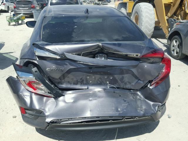 19XFC1F79GE025167 - 2016 HONDA CIVIC EXL GRAY photo 9