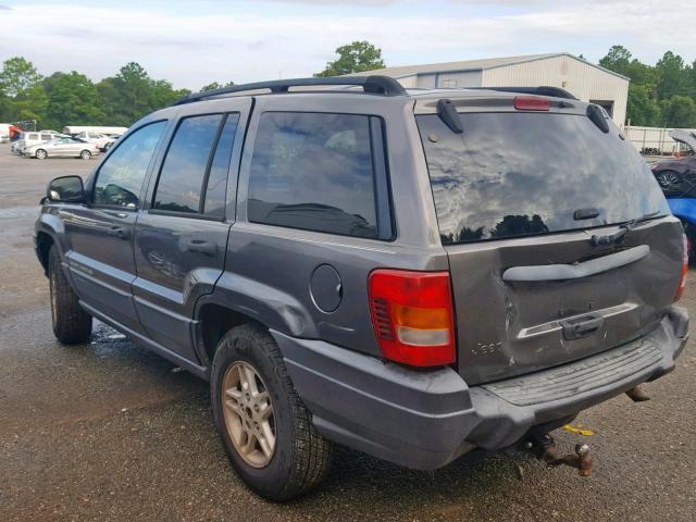 1J4GX48S43C543727 - 2003 JEEP GRAND CHER GRAY photo 3