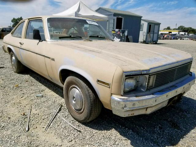 1X27G9W116274 - 1979 CHEVROLET NOVA BEIGE photo 1