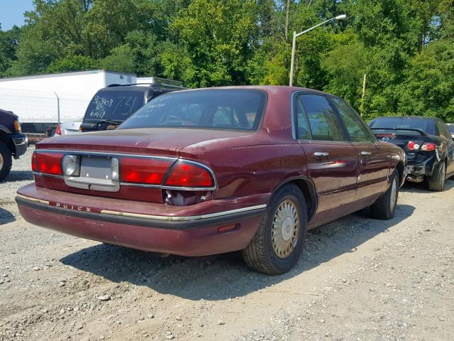 1G4HP52K6VH604263 - 1997 BUICK LESABRE CU BURGUNDY photo 4