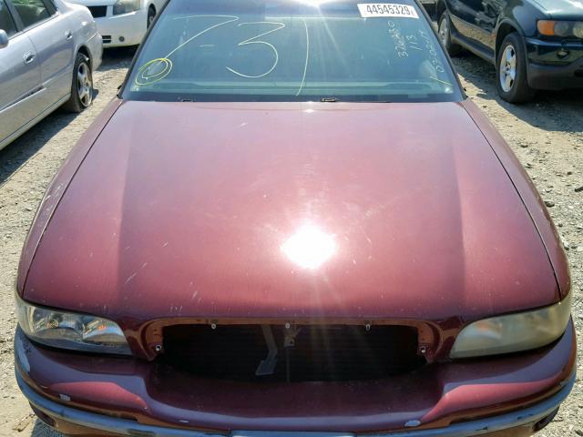 1G4HP52K6VH604263 - 1997 BUICK LESABRE CU BURGUNDY photo 7