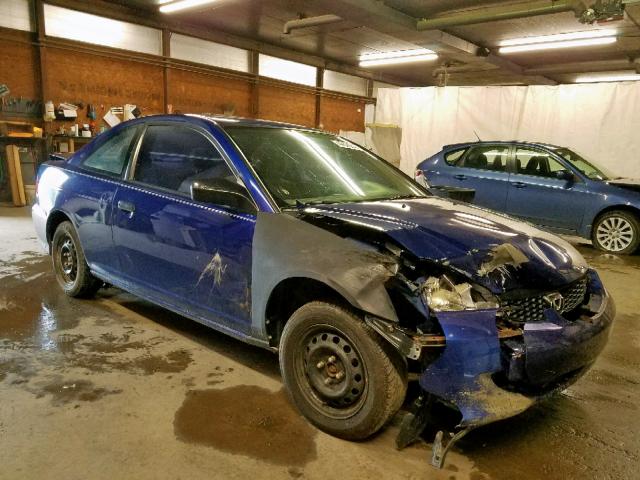 1HGEM21184L034951 - 2004 HONDA CIVIC DX V BLUE photo 1