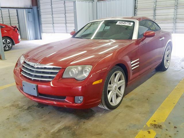 1C3AN69L74X002657 - 2004 CHRYSLER CROSSFIRE RED photo 2