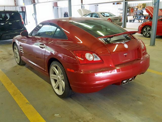 1C3AN69L74X002657 - 2004 CHRYSLER CROSSFIRE RED photo 3