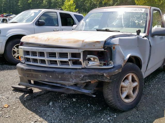 1B7FL26X2TS601467 - 1996 DODGE DAKOTA GRAY photo 9