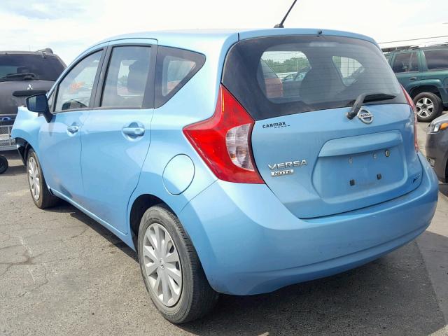 3N1CE2CP0FL410203 - 2015 NISSAN VERSA NOTE BLUE photo 3