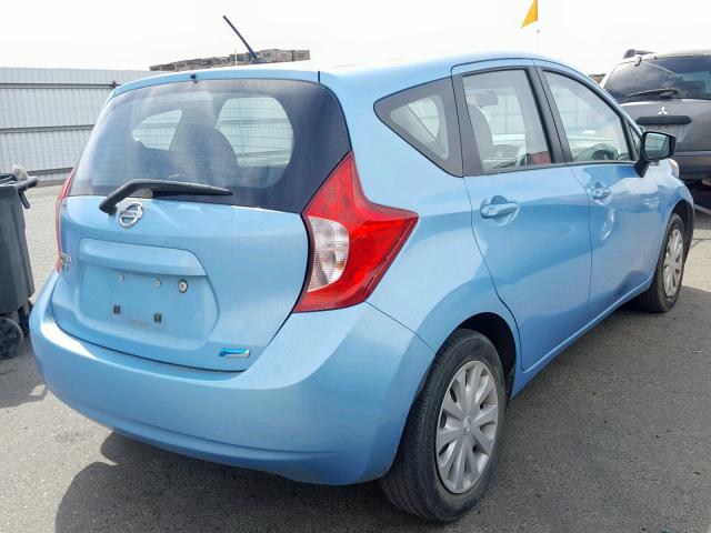 3N1CE2CP0FL410203 - 2015 NISSAN VERSA NOTE BLUE photo 4