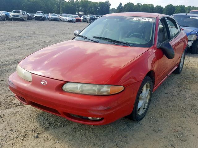 1G3NL52EX3C150624 - 2003 OLDSMOBILE ALERO GL RED photo 2